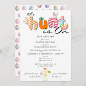 Grappige Kleurrijke Pastel Pasen Brunch Ei Hunt Bu Kaart (Voorkant / Achterkant)