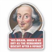 Grappige kleurrijke quote slimme belediging Humor Sticker (Voorkant)