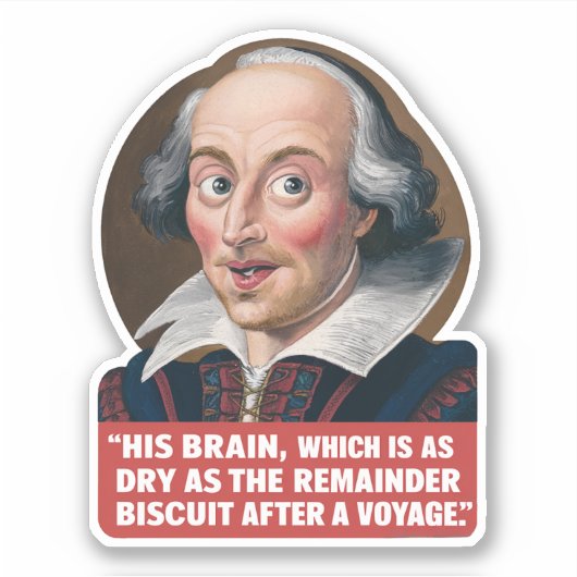 Grappige kleurrijke quote slimme belediging Humor Sticker (Voorkant)