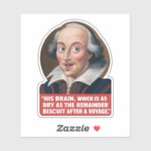 Grappige kleurrijke quote slimme belediging Humor Sticker (Vel)