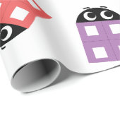 Grappige kleurrijke schattige bakstenen cadeaupapier (Rol Hoek)