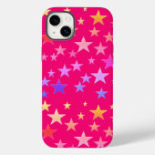 Grappige, kleurrijke sterren roze Hoesjes (Achterkant)