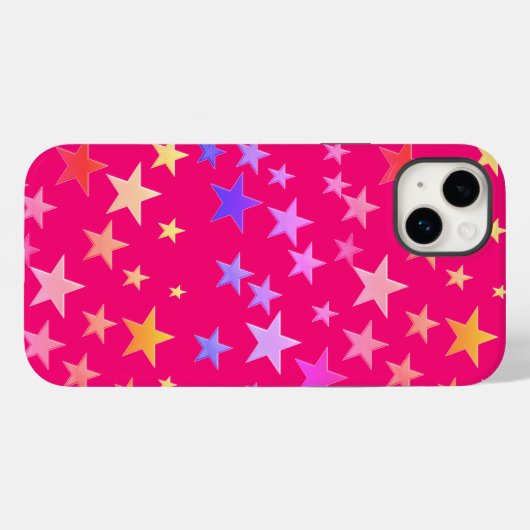 Grappige, kleurrijke sterren roze Hoesjes (Achterkant (horizontaal))