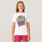 Grappige kleuterschool 100e dag glans leraar klas t-shirt (Voorkant volledig)