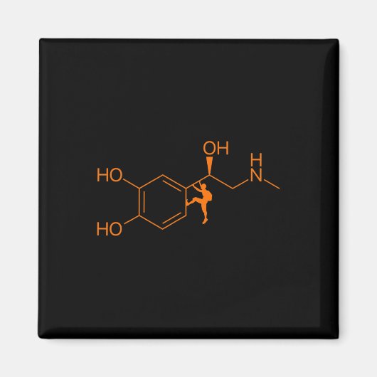 Grappige Klim Adrenaline Formule, Rotsbeklimmer Magneet (Voorkant)