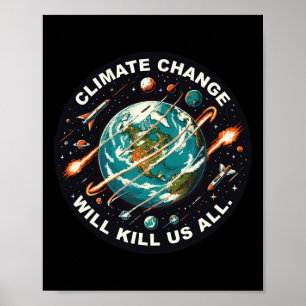 Grappige klimaatverandering zal ons allemaal de ru poster