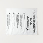 Grappige klimcitaten voor Boulder Brains Wandkleed (Voorkant (horizontaal))