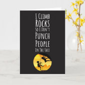 Grappige klimkaarten voor Boulderklimmers Kaart (Gele Bloem)