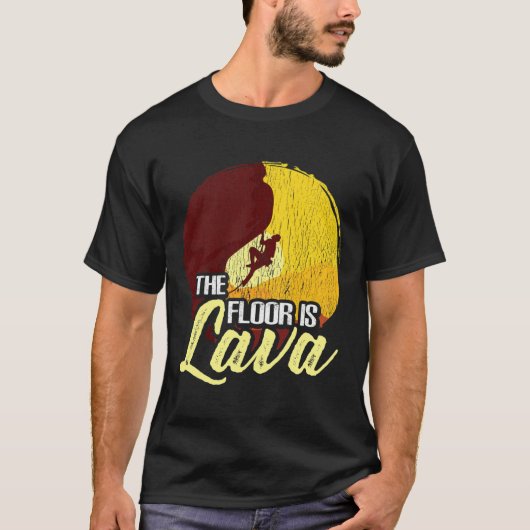 Grappige klimmer rotsklimmen Boulderen De vloer I T-shirt (Voorkant)