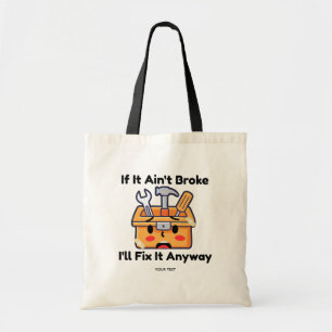 Grappige Klusjesman Gereedschapskist Vader Grap Pe Tote Bag