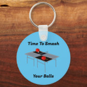 Grappige knallende ballen, Ping Pong Keyring Sleutelhanger (Achterkant)
