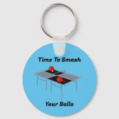Grappige knallende ballen, Ping Pong Keyring Sleutelhanger (Achterkant)