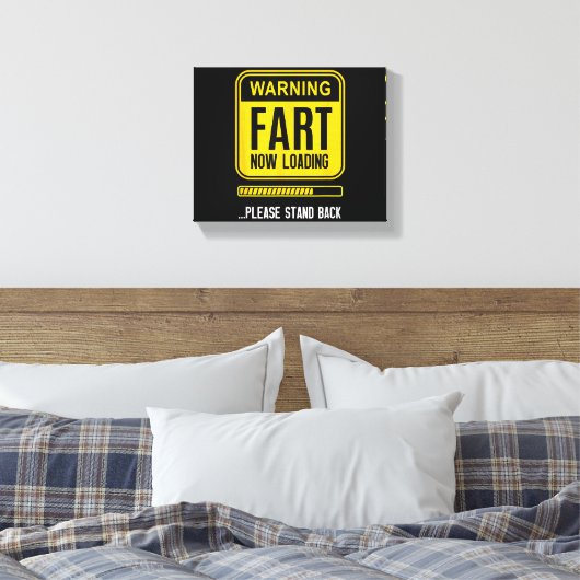 Grappige knevel canvas afdruk (Insitu (Slaapkamer))