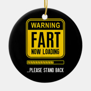 Grappige knevel keramisch ornament