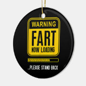 Grappige knevel keramisch ornament (Links)