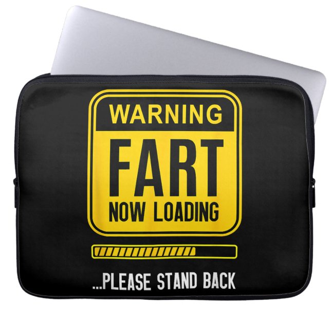 Grappige knevel laptop sleeve (Voorkant)