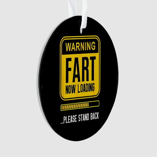 Grappige knevel ornament (voorkant)
