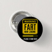 Grappige knevel ronde button 3,2 cm (Voorkant /achterkant)