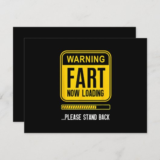 Grappige knevel RSVP kaartje (Voorkant / Achterkant)