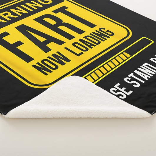 Grappige knevel sherpa deken (3/4)