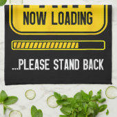 Grappige knevel theedoek (Gevouwen)