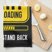 Grappige knevel theedoek (Quarter Fold)