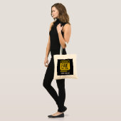Grappige knevel tote bag (Voorkant (model))