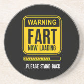 Grappige knevel zandsteen onderzetter (Voorkant)