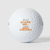 Grappige Knie Chirurgie Herstel ‘Scare’ Golfballen (Voorkant)