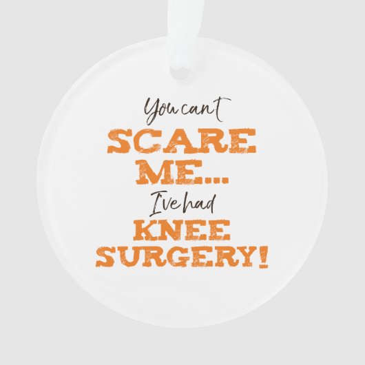 Grappige Knie Chirurgie Herstel ‘Scare’ Ornament (voorkant)