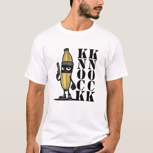 Grappige Knock Knock Joke Banaan T-shirt (Voorkant)