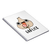 Grappige Knoflook Knoflook Kruiden Grappen Notitieboek (Rechterzijde)