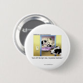 Grappige Knoppen: Koeien: Pasteur Bedtijd Ronde Button 5,7 Cm (Voorkant /achterkant)