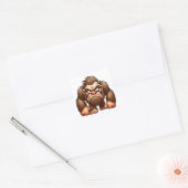 Grappige knorrige Bigfoot Sticker | Sasquatch Deca (Envelop)