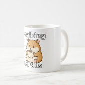 Grappige knuffel Hamster Koffiemok  (Voorkant rechts)