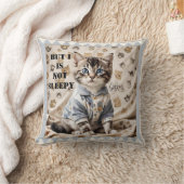 Grappige Knuffelachtige Kitten Slaapkamerdier Kuns Kussen (Deken)