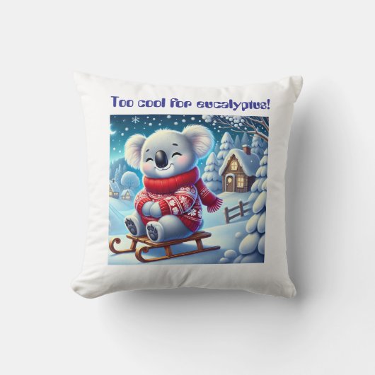 Grappige Koala Babykamer Kussen voor Kinderkamers (Voorkant)
