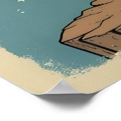 Grappige Koala Beer Art - Het beklimmen van bomen  Poster (Hoek)