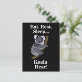 Grappige Koala Beer Briefkaart (Staand voorkant)