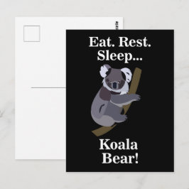 Grappige Koala Beer Briefkaart