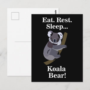 Grappige Koala Beer Briefkaart