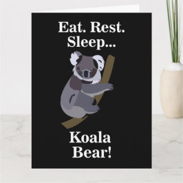 Grappige Koala Beer Kaart