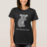 Grappige koala beer korte mouwen vrouwen t-shirts