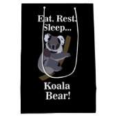 Grappige Koala Beer Medium Cadeauzakje (Achterkant)