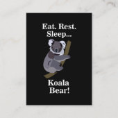 Grappige Koala Beer Visitekaartje (Voorkant)