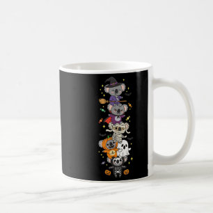 Grappige Koala Witch Vamre Ghost Halloween Kinder  Koffiemok