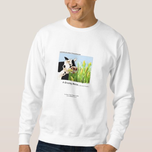 Grappige Koe "A-Grazin' Maize" Trui (Voorkant)