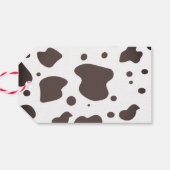 Grappige Koe Boerderij Dier Verjaardagsfeestje Cadeaulabel (Achterkant Horizontaal)