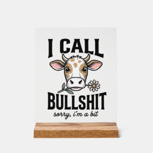Grappige Koe Die Ik Noem Vintage Shirt Ontwerp_1 Acryl Bord