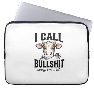 Grappige Koe Die Ik Noem Vintage Shirt Ontwerp_1 Laptop Sleeve